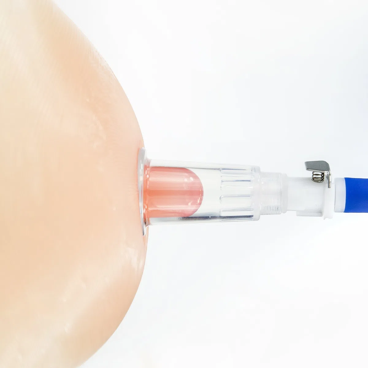 Marielove Aspirateur à tétons (Ø 18 mm) avec haute puissance d'aspiration incl. système de tuyau, pompe de poitrine amovible, idéal comme jouet BDSM