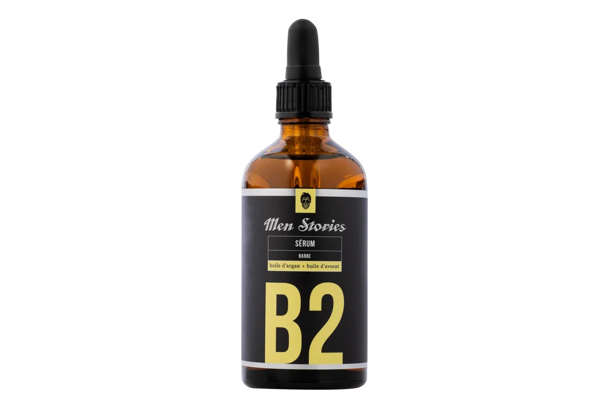 Men Stories Sérum Barbe B2, à l'Huile d'Argan et Huile d'Avocat 100ml