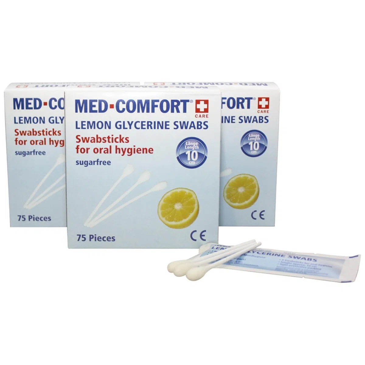 Ampri Lemon Sticks – Bâtonnets de soin buccodentaire – 150 mm – 75 pièces