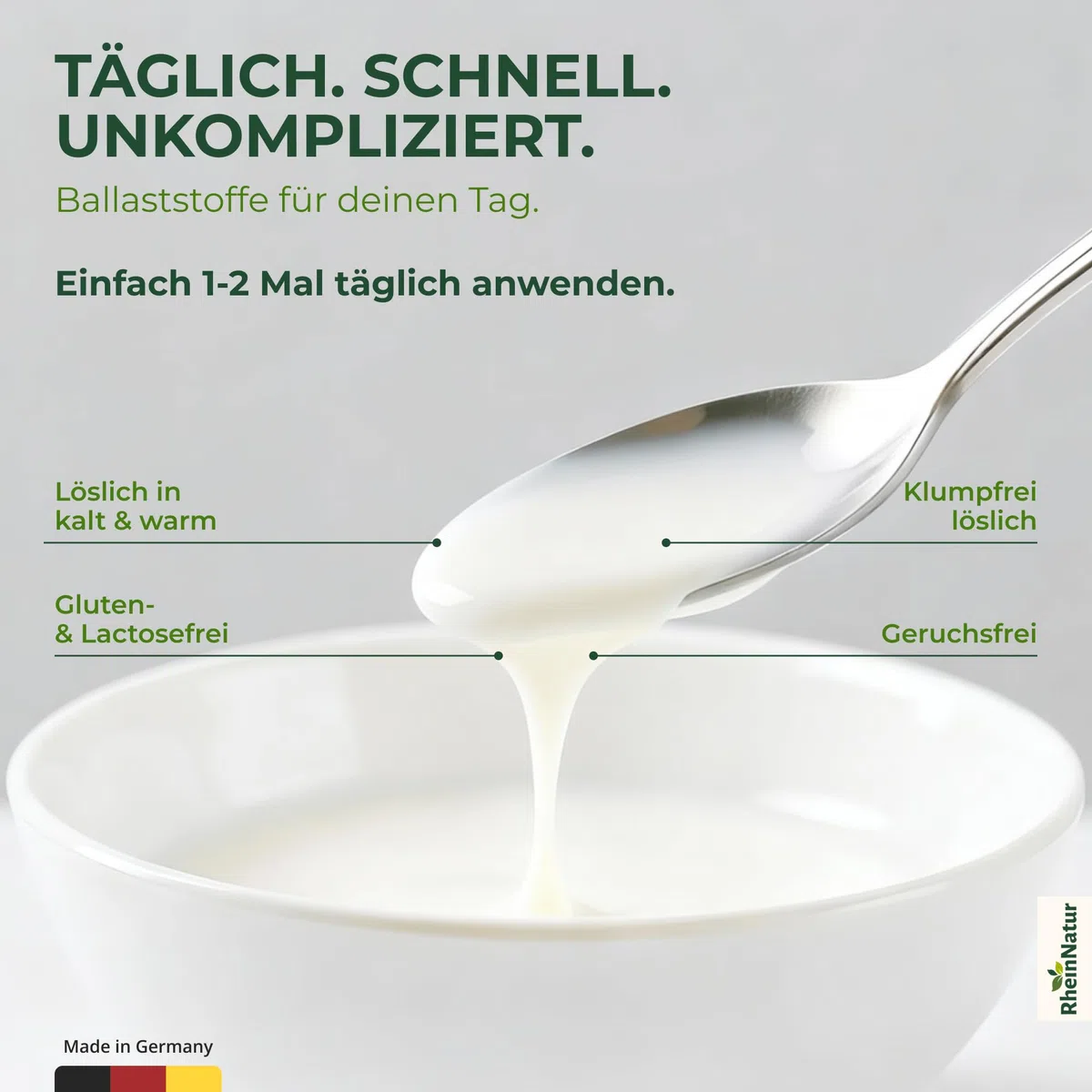 Inulin-Pulver - 100% Inulin aus der Chicorée-Wurzel