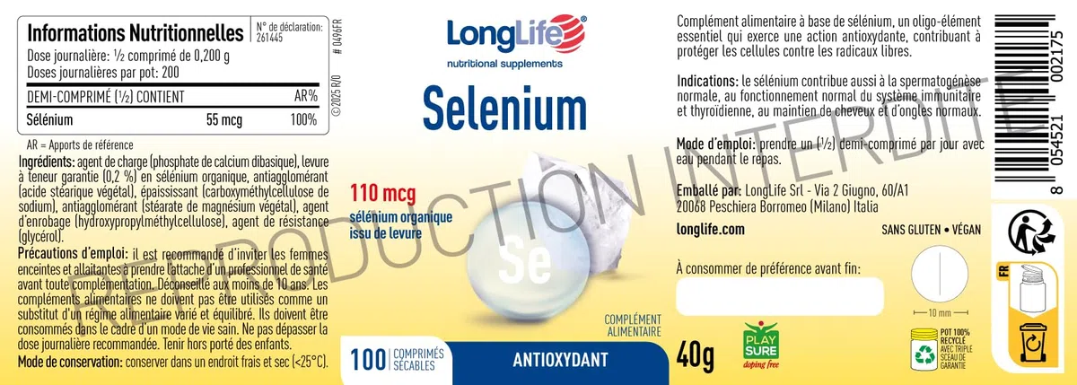 LongLife® Sélénium
