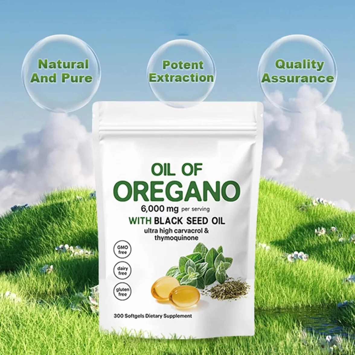 Resilia – Huile d'origan Softgels, huile Resilia d'origan avec 6000 mg d'huile de graines noires, immunité naturelle, facile à avaler, riche en nutriments, expérience de bien-être améliorée (3)