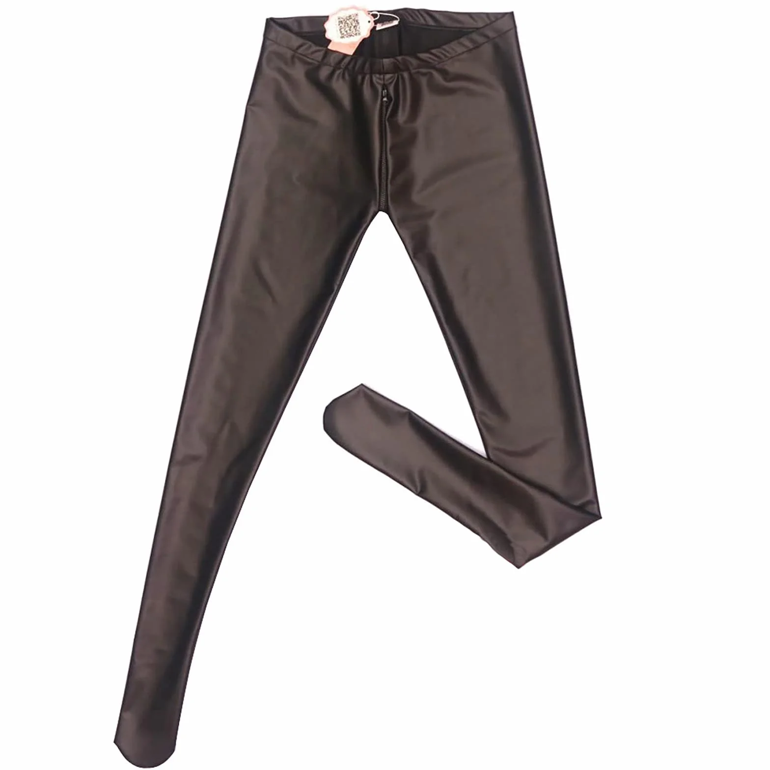 LinvMe Sexy Pantalon Latex Synthétique Crayon De Femmes