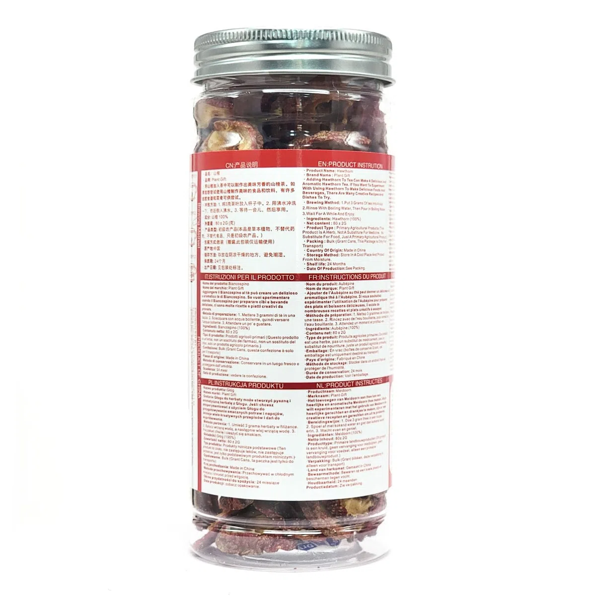 Plant Gift Hawthorn tea Thé d'aubépine (aubépine tisane, aubépine) appétissant, santé chinoise 80g/2.82oz
