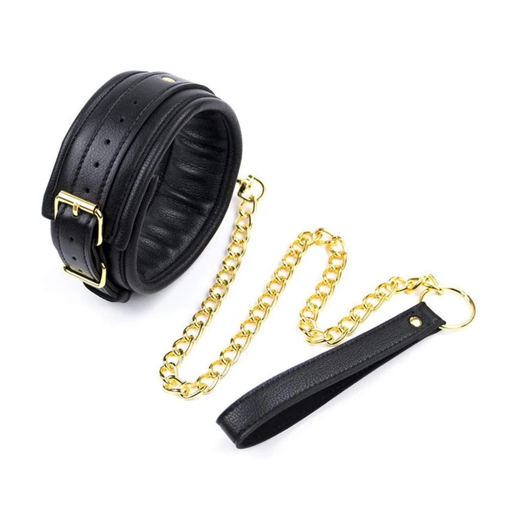 Ensemble de bondage en cuir rembourré
