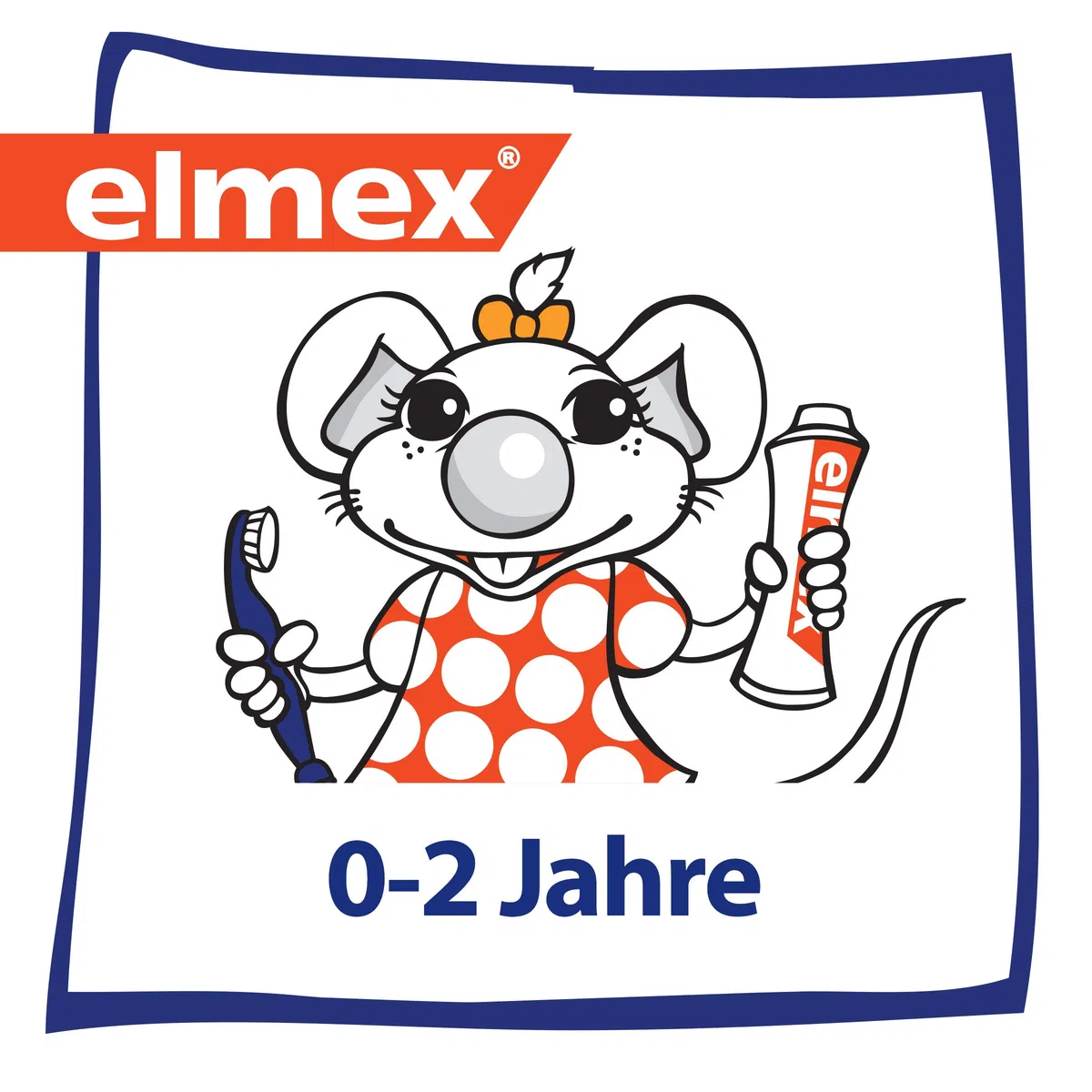 Elmex Lot de 6 brosses à dents d'entraînement pour enfant Assortiment de coloris