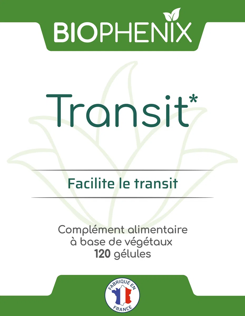 Biophénix Transit 120 Gélules - Complément Alimentaire 100% Naturel à Base de Végétaux - Casse Muette, Enzymes de Papaye Fermentée et Ispaghul - Facilite le Transit
