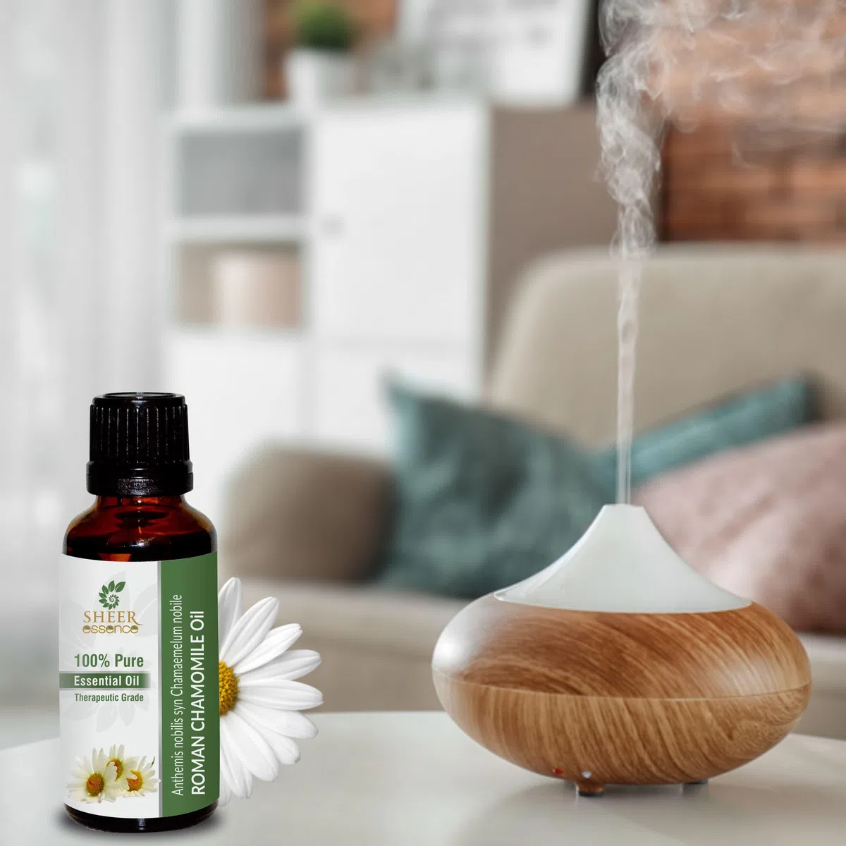Roman Chamomile Oil (Anthemis Nobilis Syn Chamaemelum Nobile) Essential Oil 100% Pure Natural Undiluted Uncut Therapeutic Grade Oil 0.33 FL.OZ