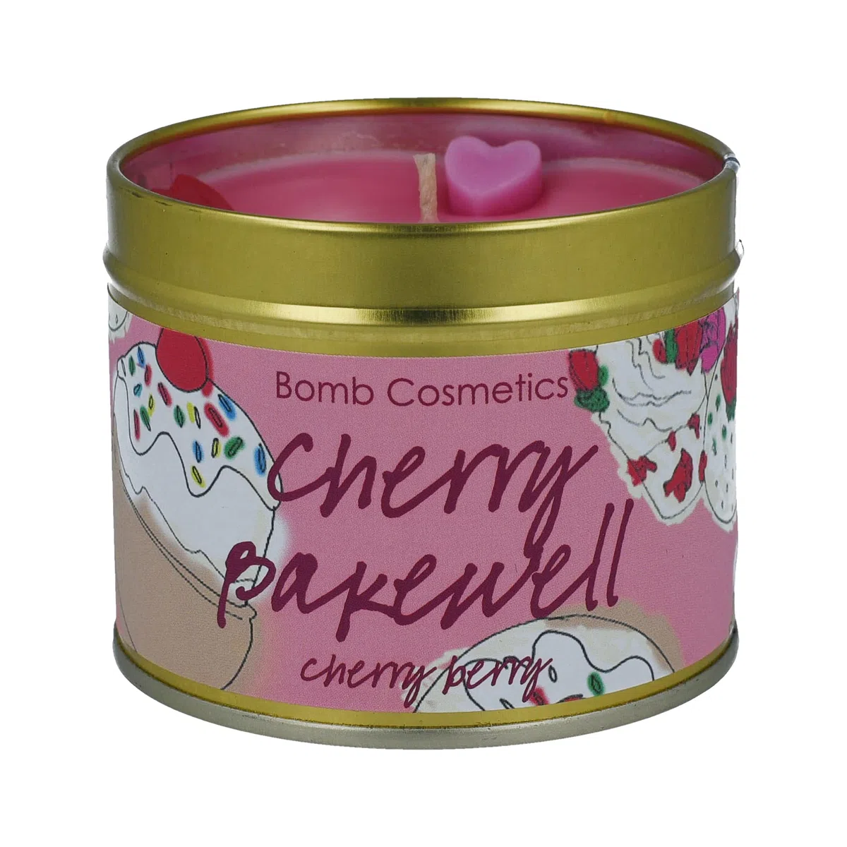 Bomb Cosmetics Cherry Bakewell Candle