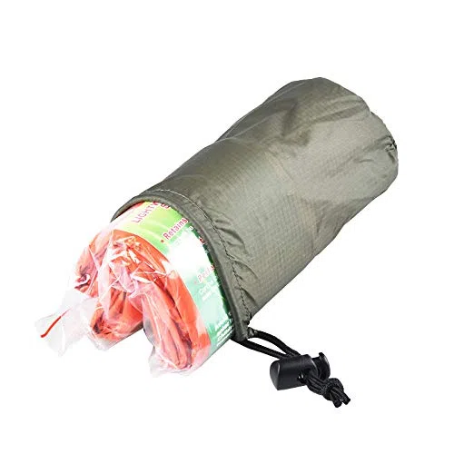 Lot de 2 abris d'urgence imperméables et chauds pour dormir en plein air, premiers secours, équipement de camping, isolation et sauvetage SOS