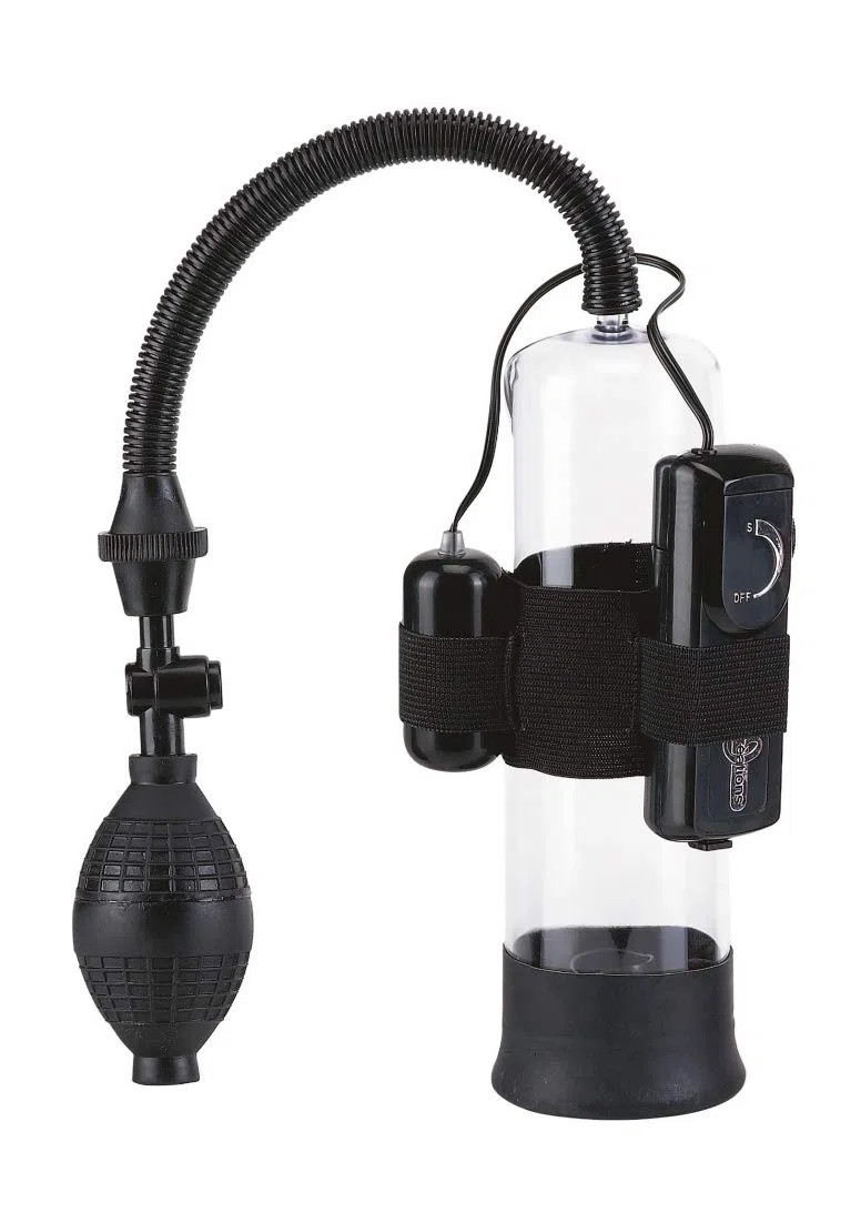 BOMBA DE ERECCION PARA EL PENE CON VIBRADOR