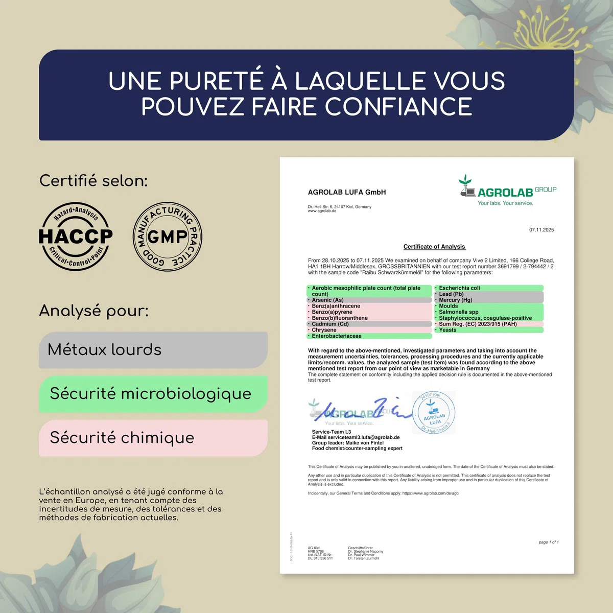 Huile de nigelle pure - 1000 mg d’huile de cumin noir par gélule (1 par jour) - Provision pour 6 mois - Nigella sativa pressée à froid - 59 % d’acide linoléique - 180 gélules
