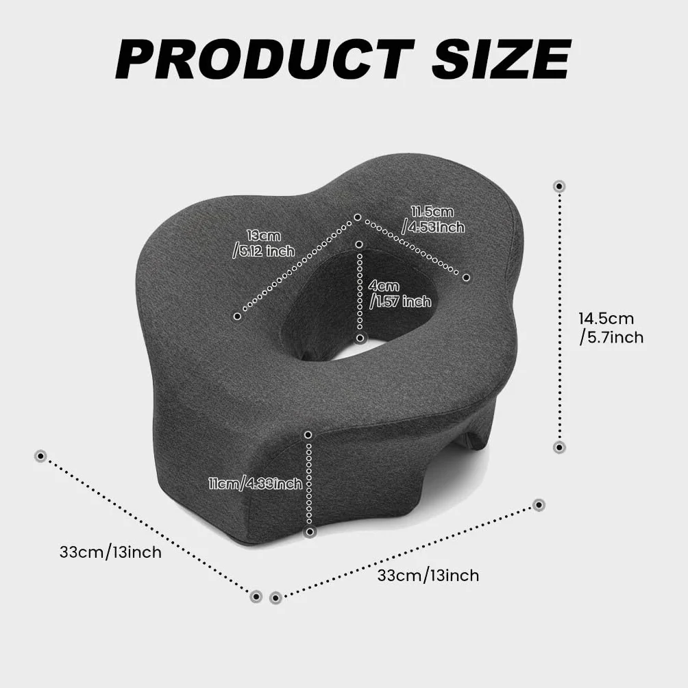 Coussin Massage Visage en Mousse à Mémoire,Oreiller de Massage Facial avec Trou Respirant,Ergonomique Coussin Visage pour Spa Salon Beauté,Écoles et Bureaux