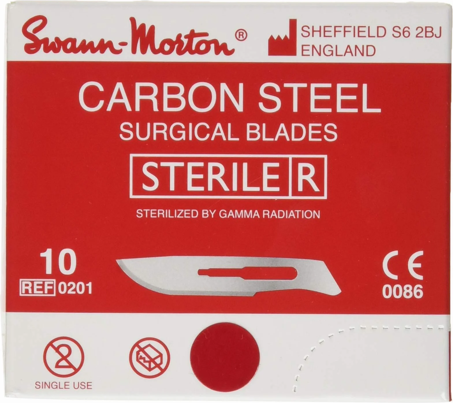 Swann-Morton ST10 Boîte de 100 Lames Stériles n°10