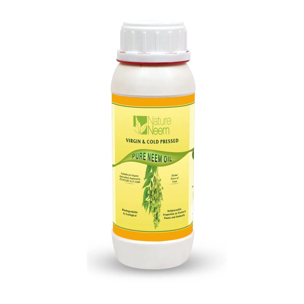 Huile de Neem Pure Pressée à Froid - 500ml - 100% Naturelle Certifié Bio