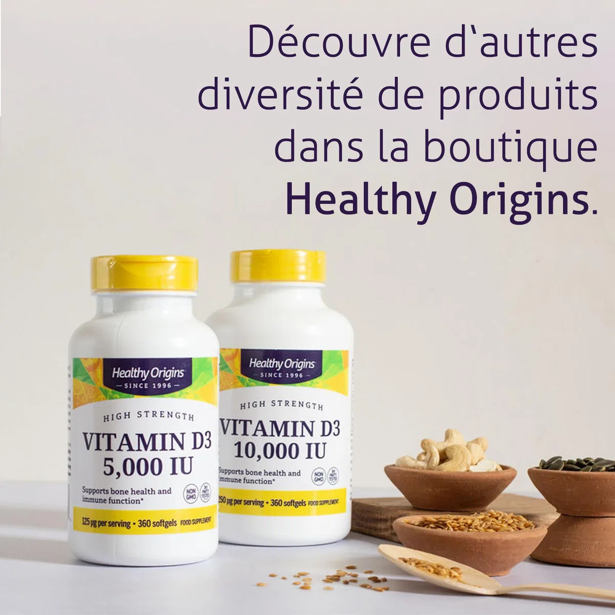Healthy Origins, Natural Vitamin E, 268g (400 UI), 1 Capsule tous les 2 Jours, 90 Capsules molles, Haute Dosé, Sans Soja, Sans Gluten, Sans OGM