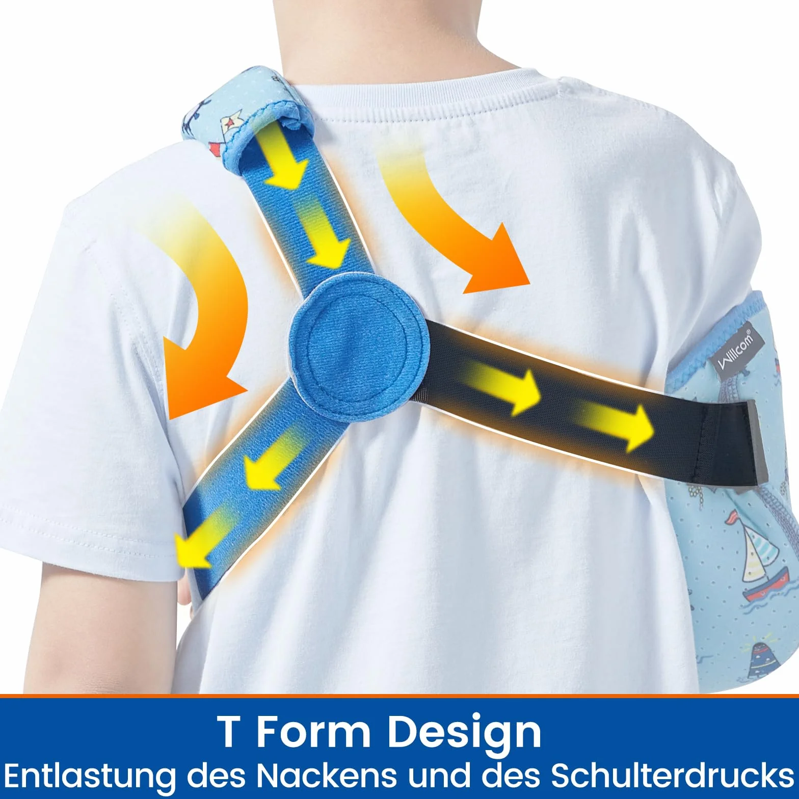 Écharpe de Bras pour Enfants, Médicale Attelle Bras Enfant, écharpe Respirante pour Bras Cassé, Clavicule, Blessure au Coude, épaule, Poignet (Bras Droit,XXS)
