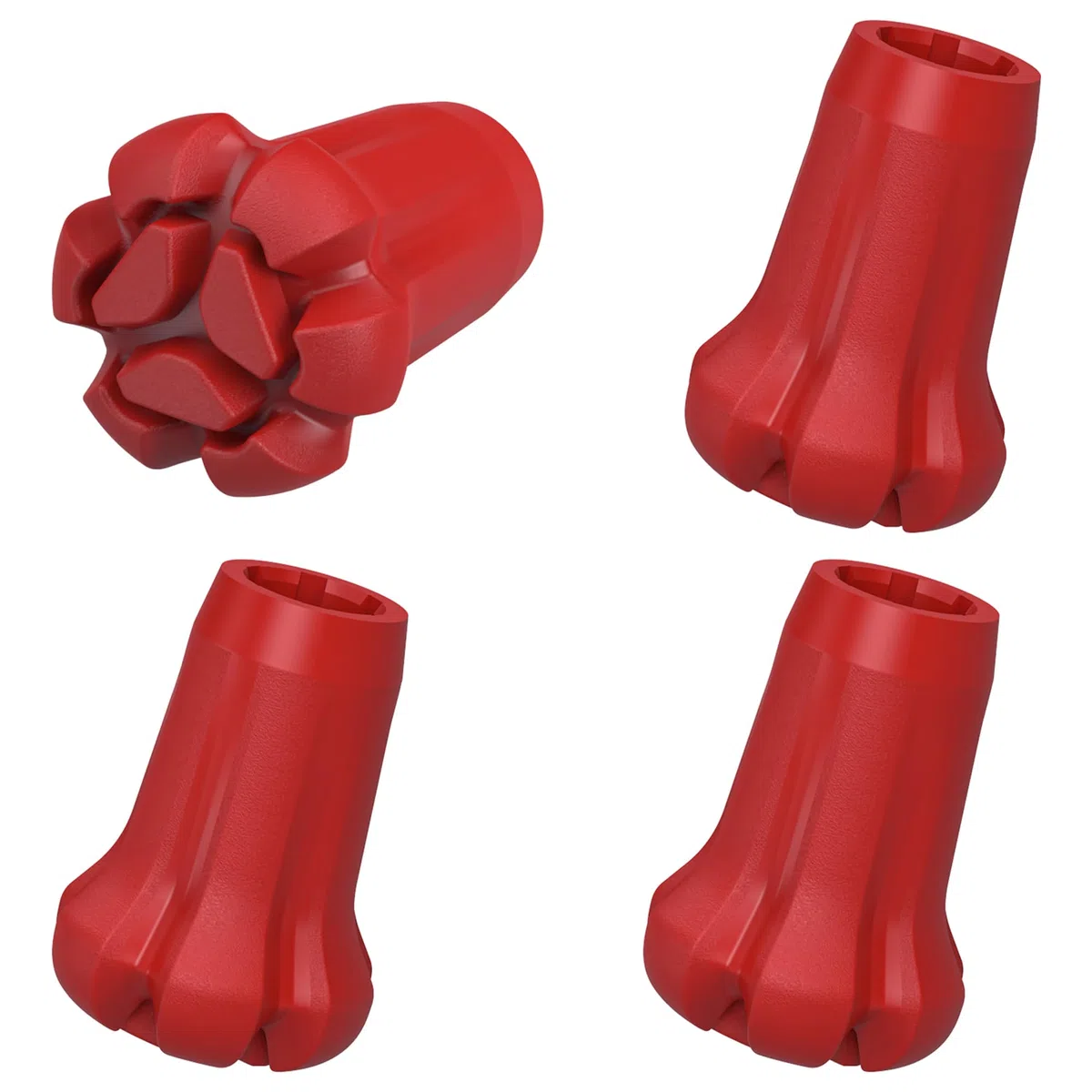 AWINNER Lot de 4 embouts de bâtons de randonnée, en caoutchouc, résistants à l'usure et aux déchirures, pour bâtons de randonnée, bâtons de marche, cannes de randonnée