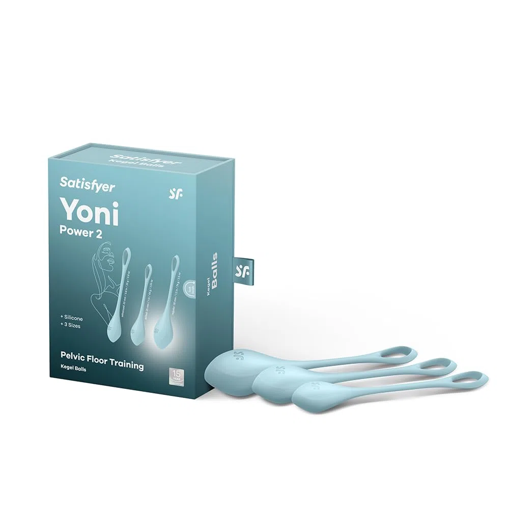 Satisfyer Yoni Power 2 Boules d'amour | Set de 3 boules d'entraînement du plancher pelvien en silicone | Boules de Kegel pour femmes | 22-73g et 2-3cm | Débutants & Avancés | Boule de geisha