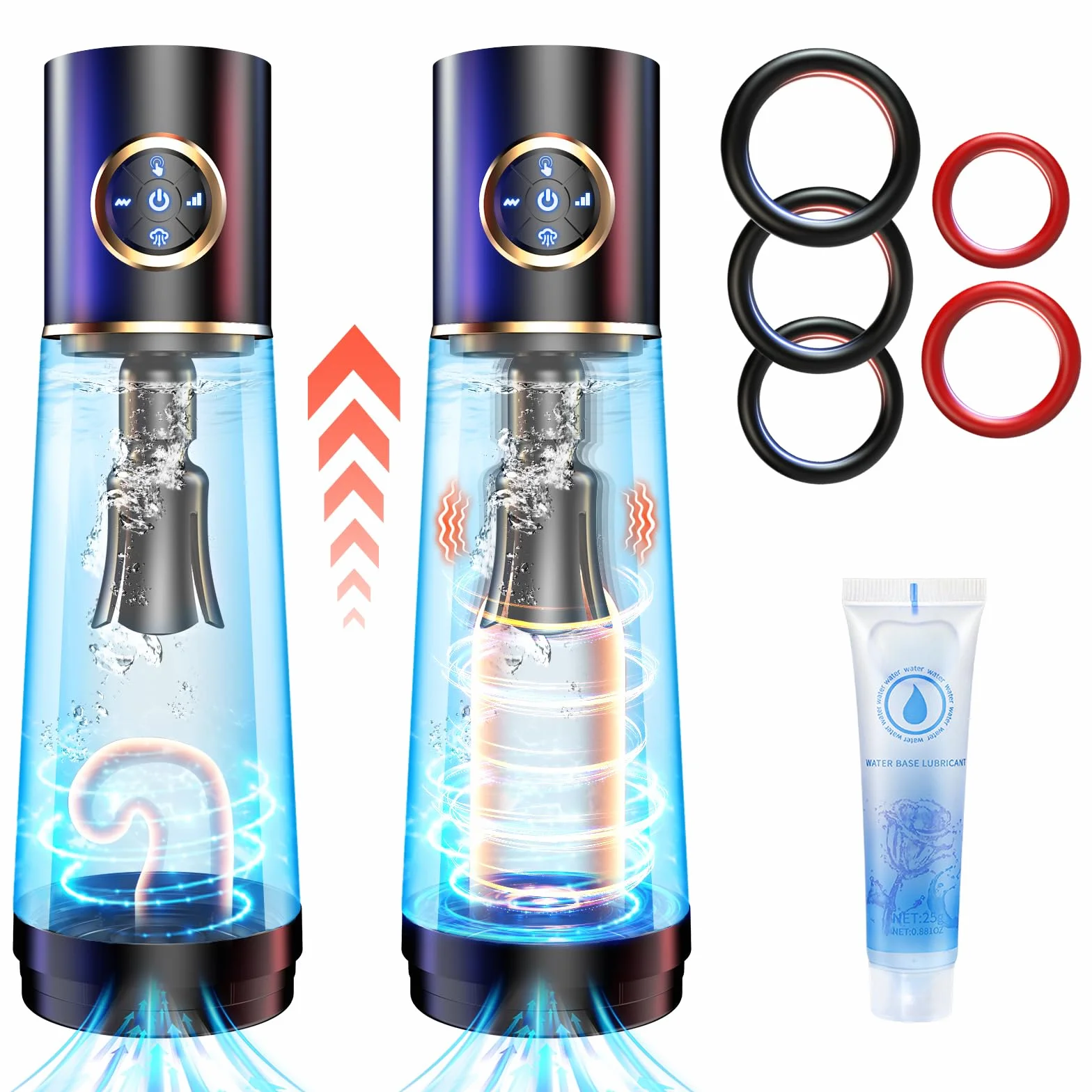 Sex Toýs Homme Pompe a Pénis - Sextoy Automatique Masturbateur pour Masturbeuse Masculins Mains Libres, Vaginette Réaliste Jouet Adulte, Extenseur & Agrandir le Pénien Vibromasseurs avec 3 + 7 Modes