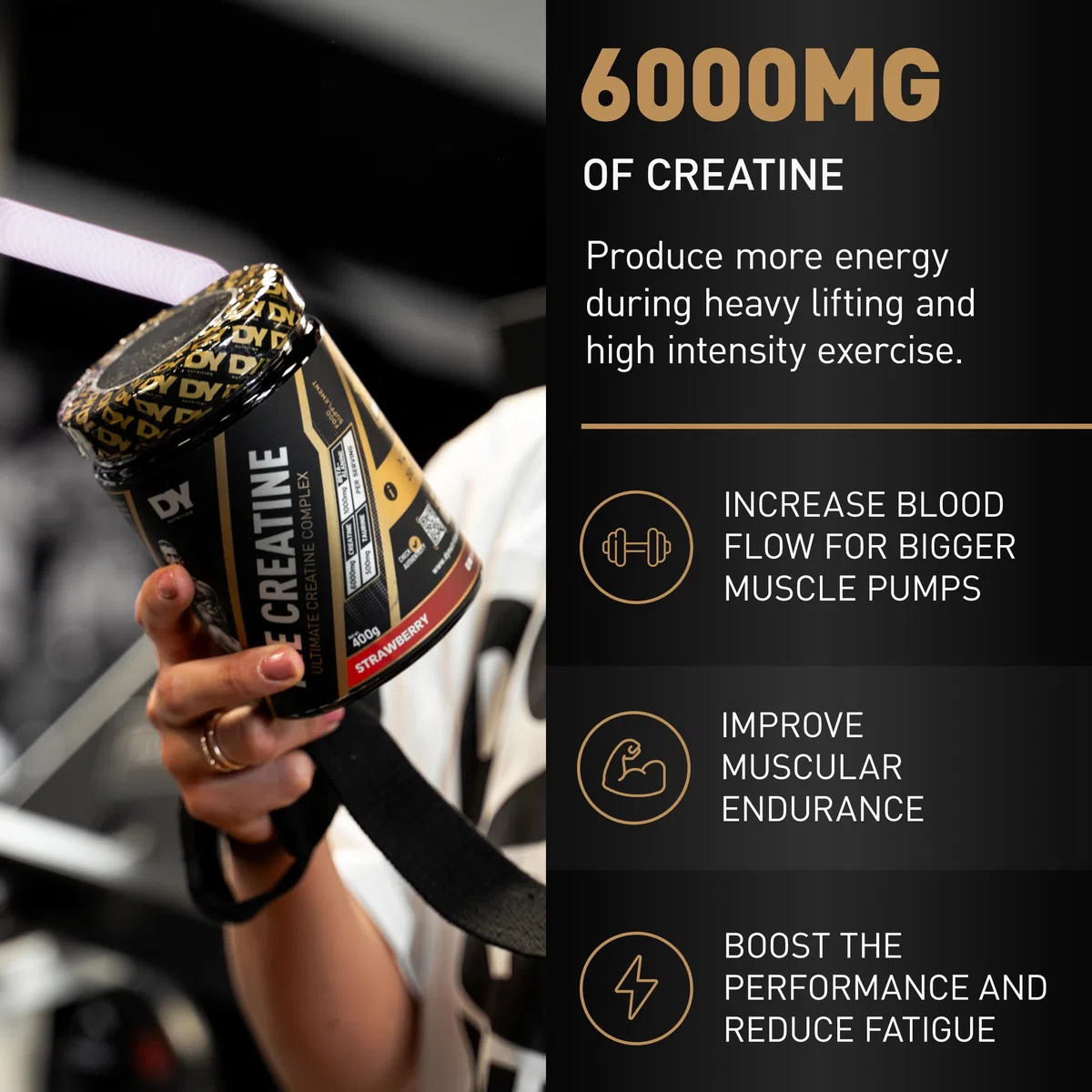 Dorian Yates The Creatine, Strawberry - 400g