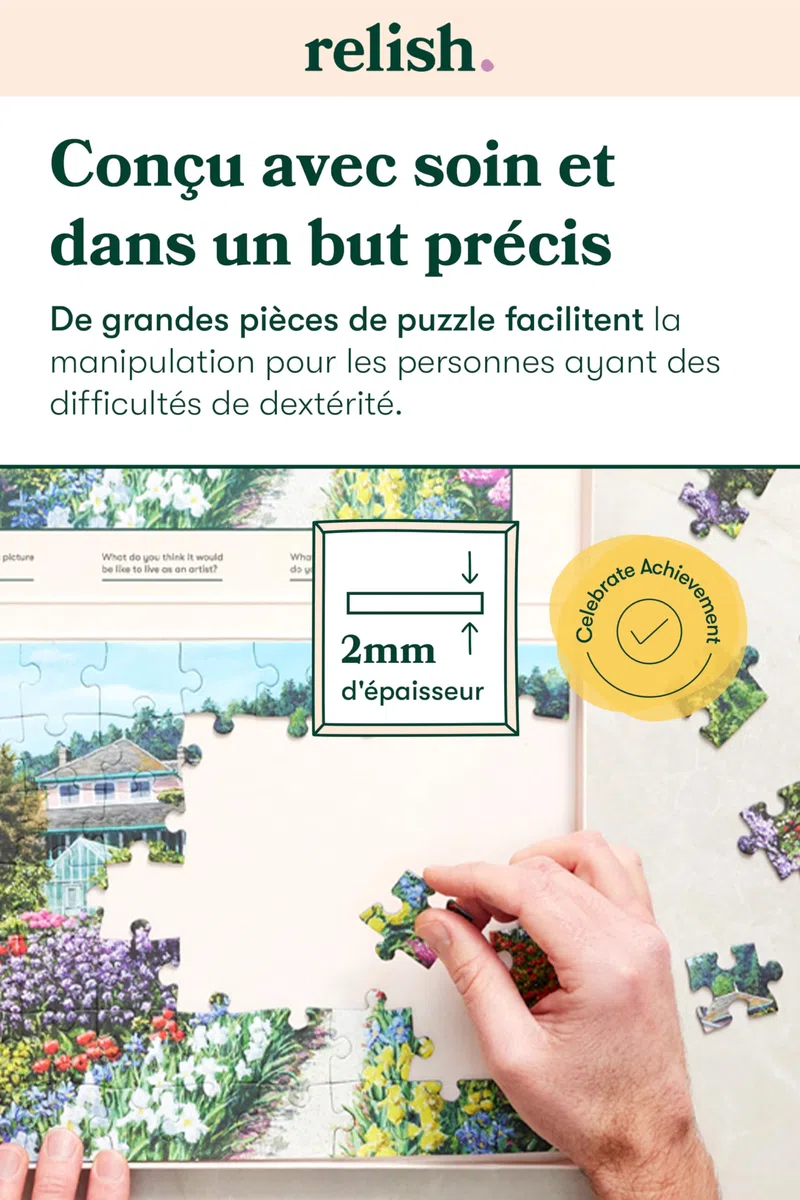 Relish ‘Farmers Market’ Puzzle 63 Pièces : Activités Adaptées aux Seniors Atteints de Démence ou d’Alzheimer