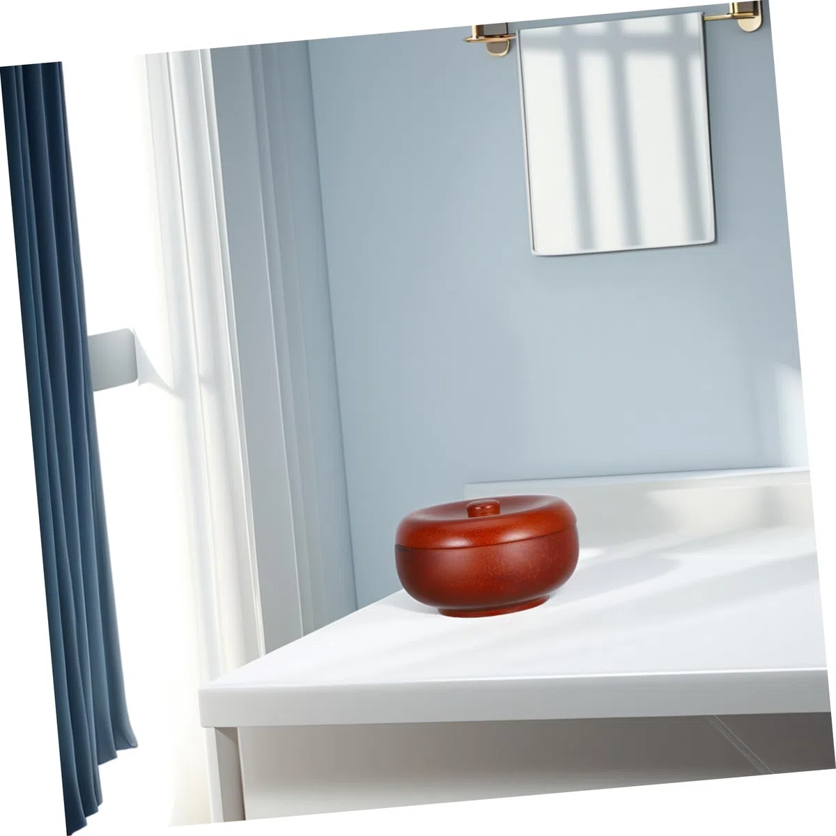 MAGICLULU Bol à Raser Bois avec Couvercle Boîte à Savon pour Hommes Pot à Blaireau pour Barbe Gobelet de Rasage Accessoire de Nettoyage pour Rasoir