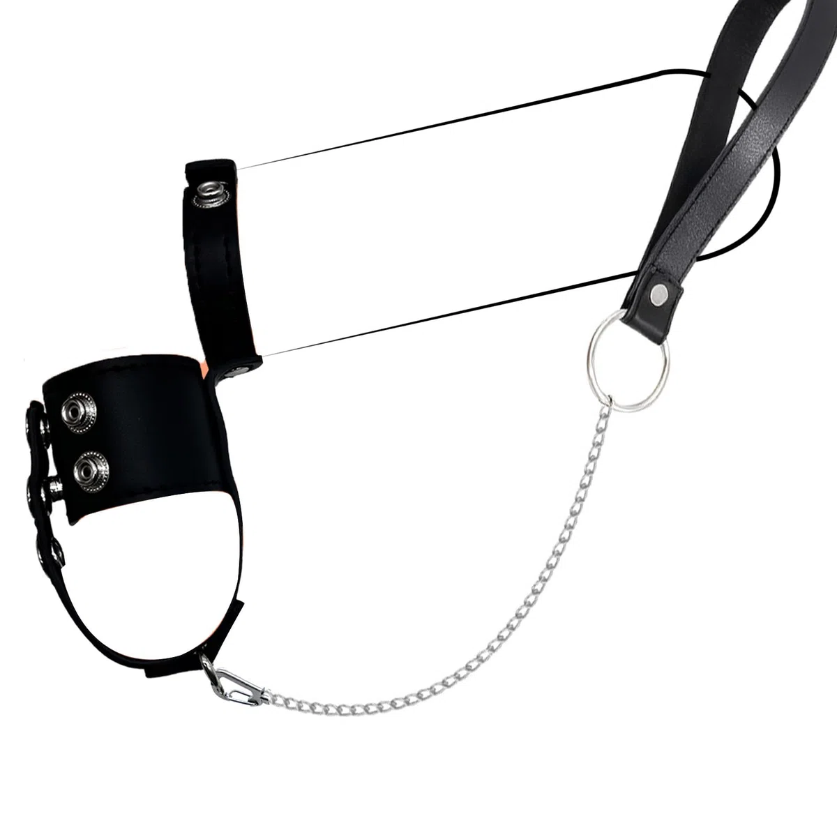 CBT Torture Des Testicules Manchon PéNien En Cuir Avec Laisse Jouet BDSM ExtrêMe Esclave Ceinture De Chasteté Pour Hommes Ceinture De Chasteté Manchon PéNien Collier En Cuir Dur Jouets Homme