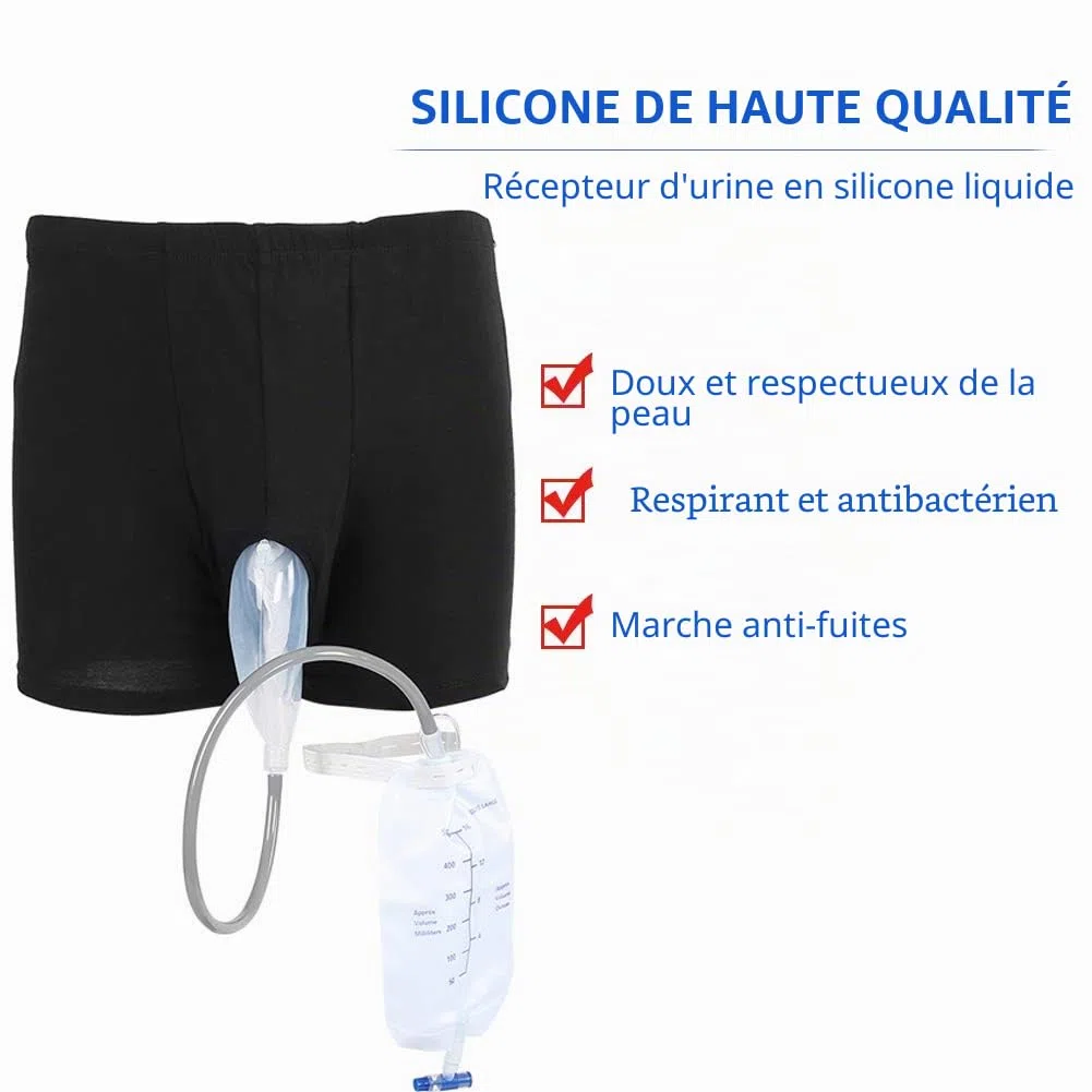 Sac d'urine, urinoir masculin collecteur d'urine adultes homme femme personnes âgées pipi sac urinoir avec des sacs d'urine Portable pour Voyage en plein air