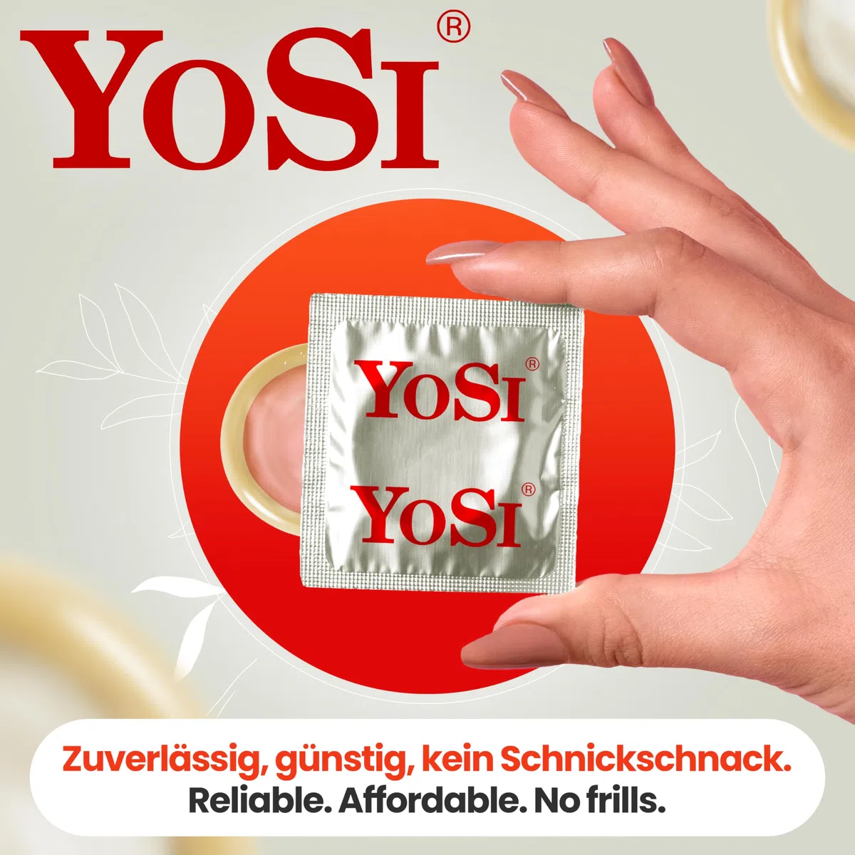 100 préservatifs de la marque YOSI « Topmix » largeur de 53 mm - Préservatifs mixtes (20x côtelés/20x ultra-fin/20x banane/20x fraise/20x raisin) - 100 pièces (2 x 50 pièces)