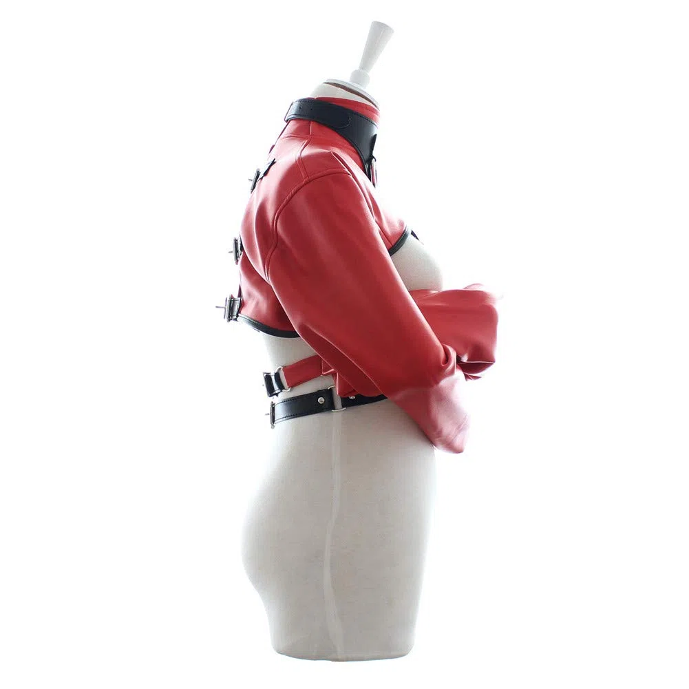 Monogant BDSM Armbinder Sac de restraint Menottes (Rouge)