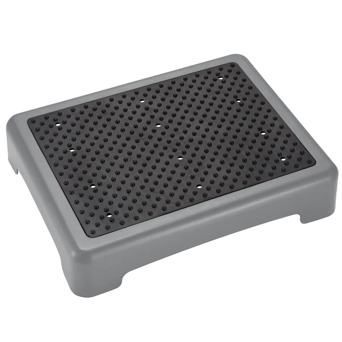 Demi Marches Antidérapantes, Escabeau Antidérapant Demi Marche Empilable, Marchepied D'aide Plateforme D'escalier Mobile, Peut Supporter Jusqu'à 200 kg, pour Les Marches et Les Seuils, Gris