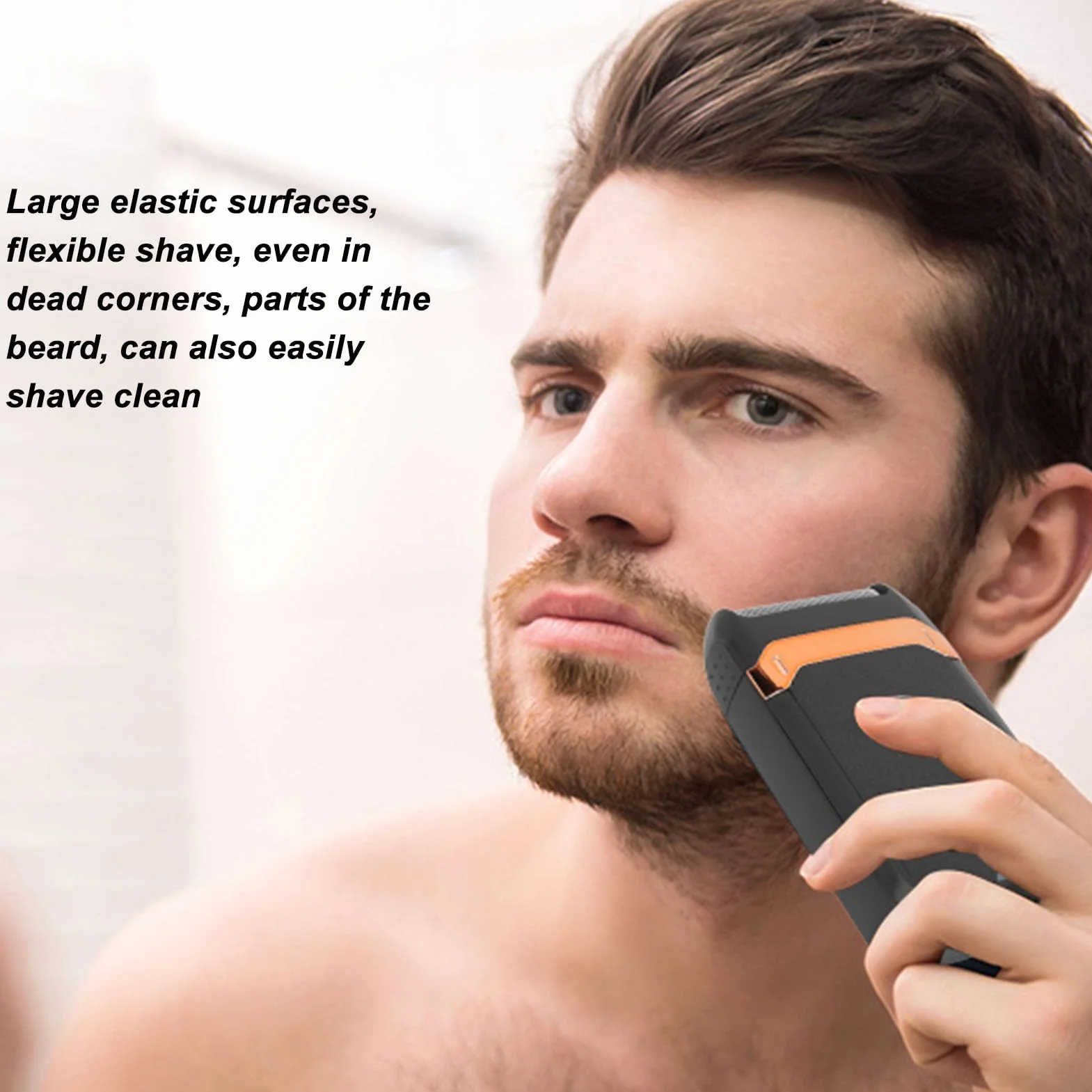 Rasoir électrique pour hommes, rasoir électrique rechargeable avec lames amovibles, brosse de nettoyage, rasoir de voyage portable Rasoir électrique pour le soin du visage