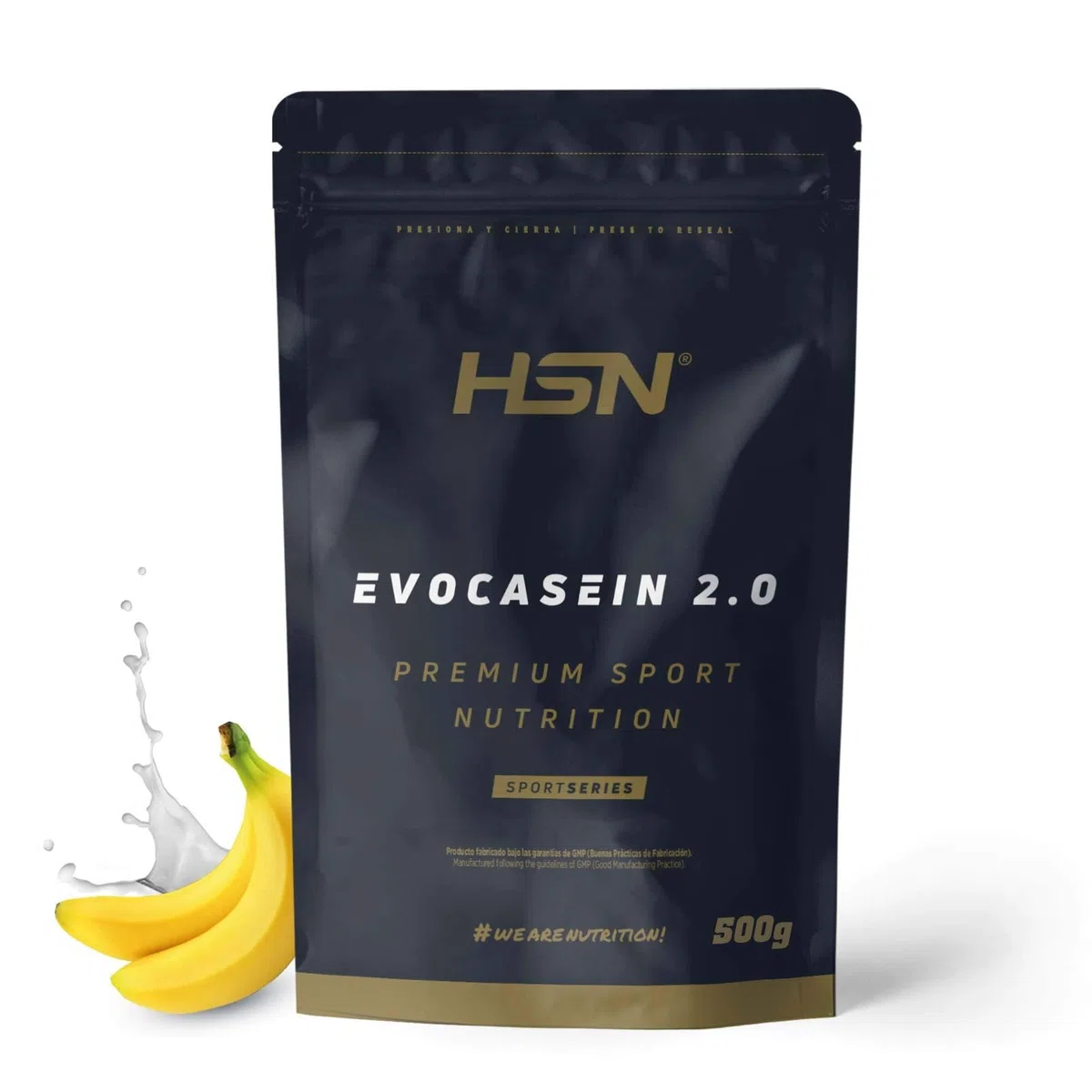 Caséine Micellaire de HSN - Evocasein 2.0 – Protéine pour Avant Dormir – Libération Prolongée pendant le soir – En Poudre – Saveur Banane - 500g
