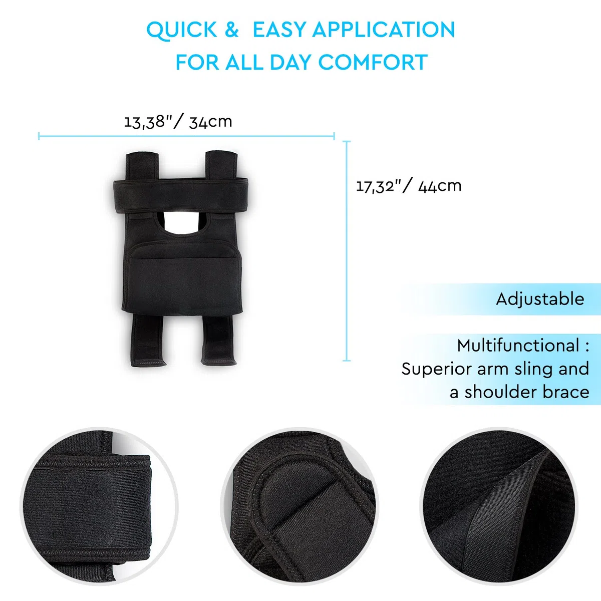 SOLES Bandage Velpeau d’Immobilisation d’Èpaule pour Adulte (SLS511AD)