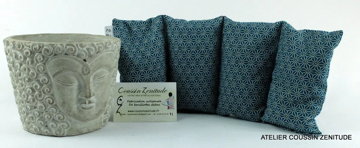 BOUILLOTTE ARTISANALE FRANCAISE 100% GRAINE DE LIN BIO - Z NAKANO B