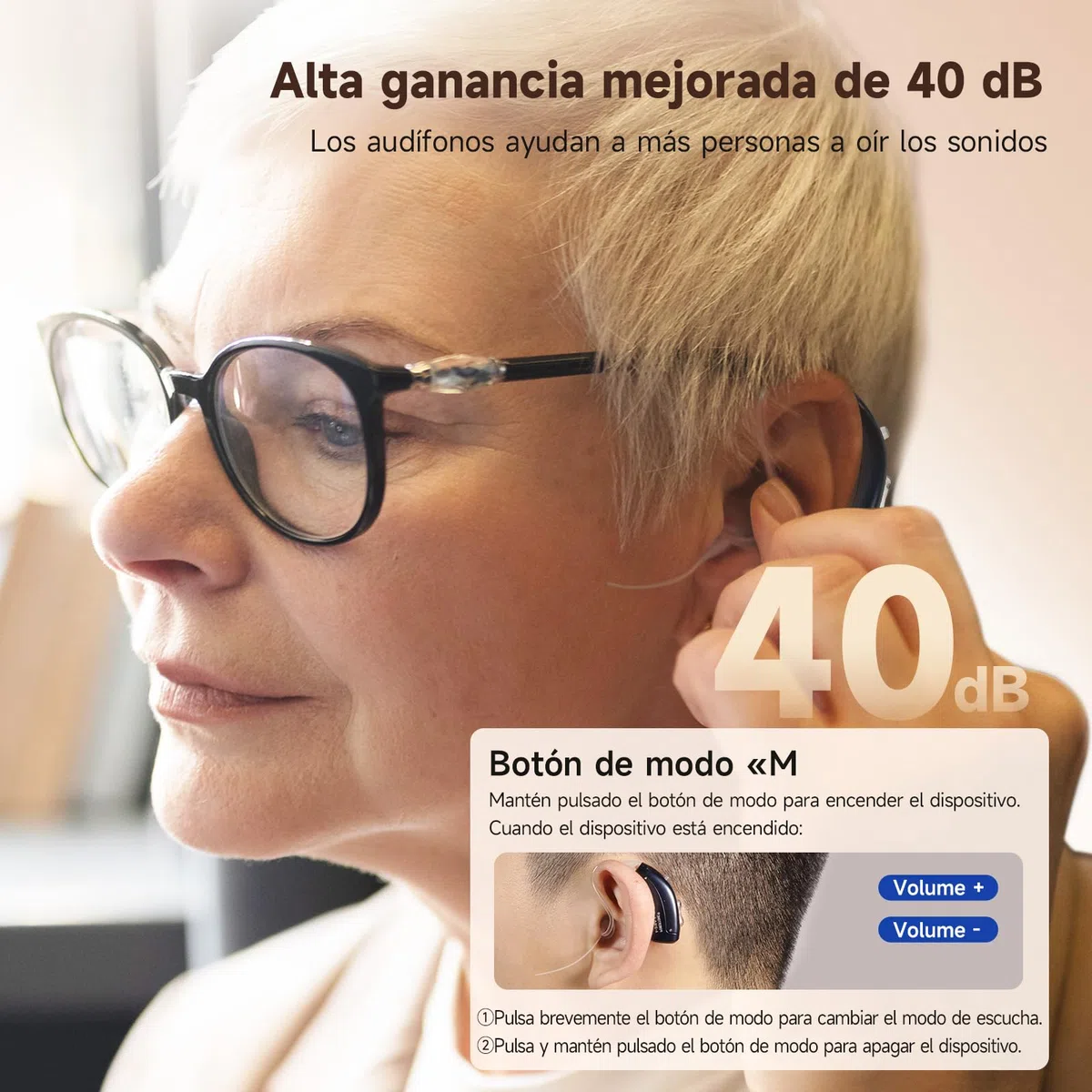 Britzgo Appareil rechargeable Nouvelle technologie de réduction des bruits Étui de chargement inclus (couple)