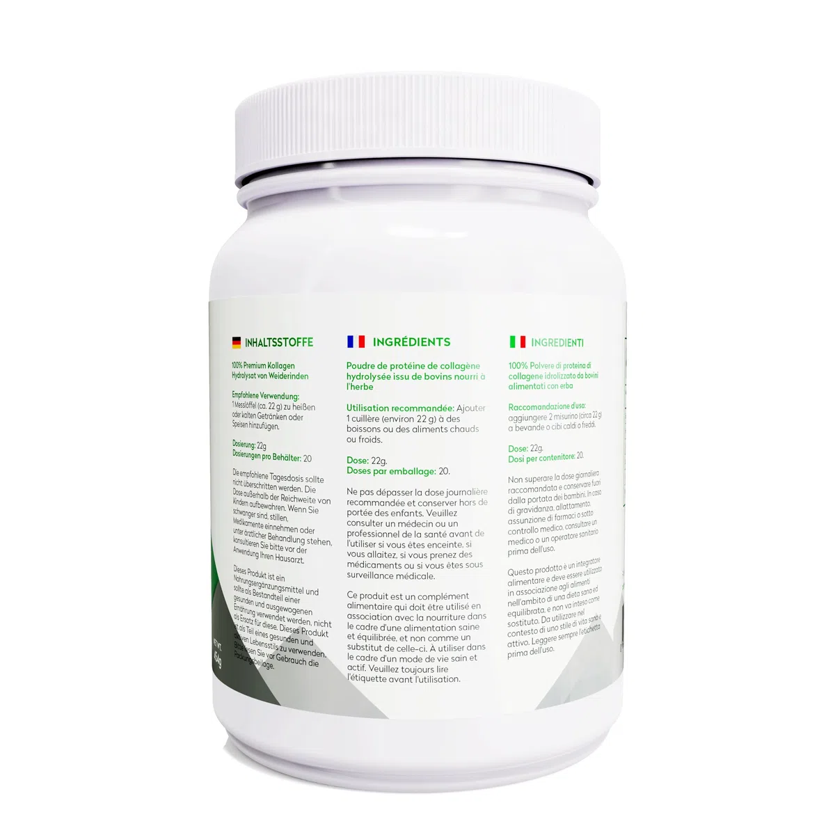 Collagène pur : Poudre de protéine de collagène hydrolysée bovine Peptides pâturage | Sans saveur et se dissout | 20 g de protéines | Paléo Keto Bulletproof | 454g