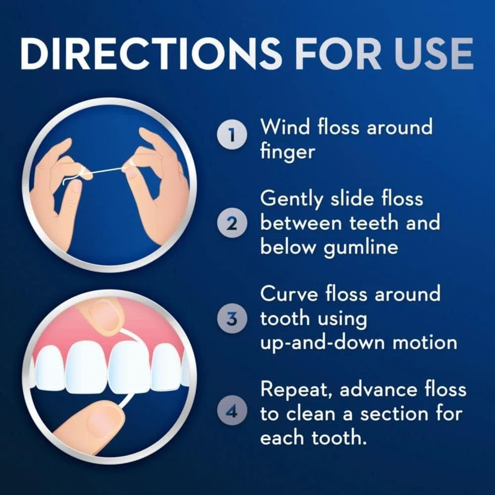 Oral-B Fil-dentaire Super Floss - Goût de menthe - 50 fils précoupés (Lot de 6)