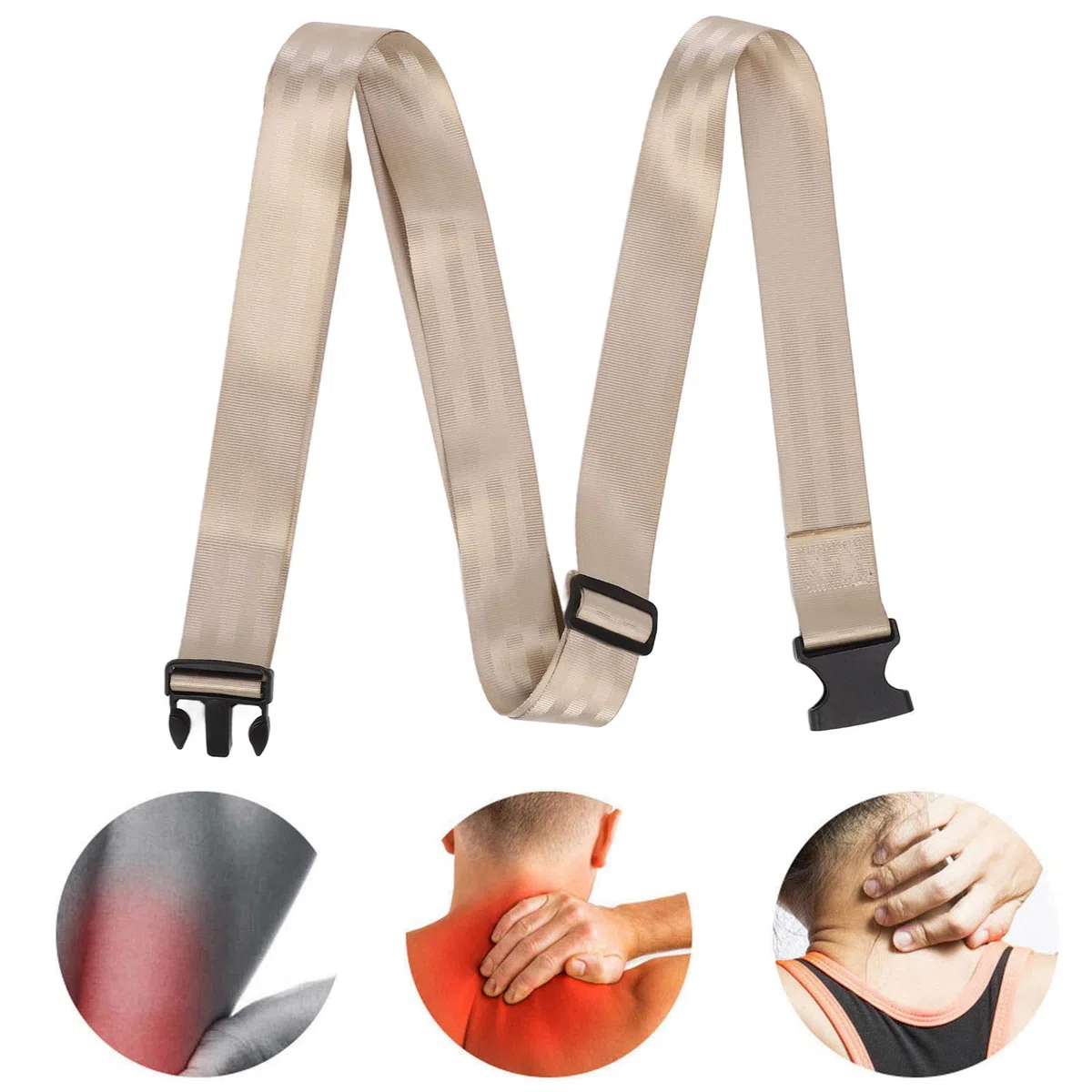 Luqeeg Ceinture de Mobilisation des Extrémités, Ceinture Mulligan, Bande Destinée à la Physiothérapie, à la Rééducation, aux étirements, à la Traction Manuelle, à la Mobilité, Ceintures de(3#)