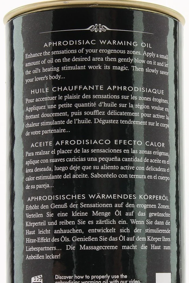 Shunga Huile de Massage Thé Vert Chauffante Comestible Bio, Vert, 100 ml, 1 Unité