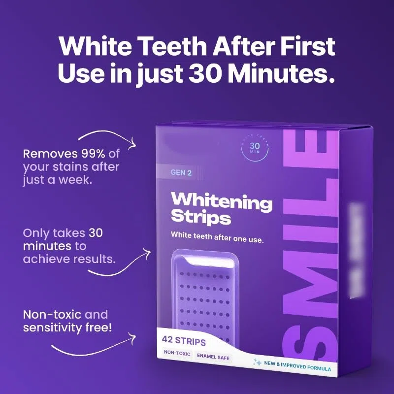 DrDent PURPLE WHITENING STRIPS(1 pièce - 42 pièces)