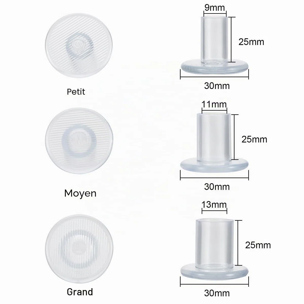 30 Paires Embouts Talons Femme Haut Talon protecteurs Talon remplacements petit moyen grand High Heel Protectors Femmes Chaussures Stoppers Couvertures