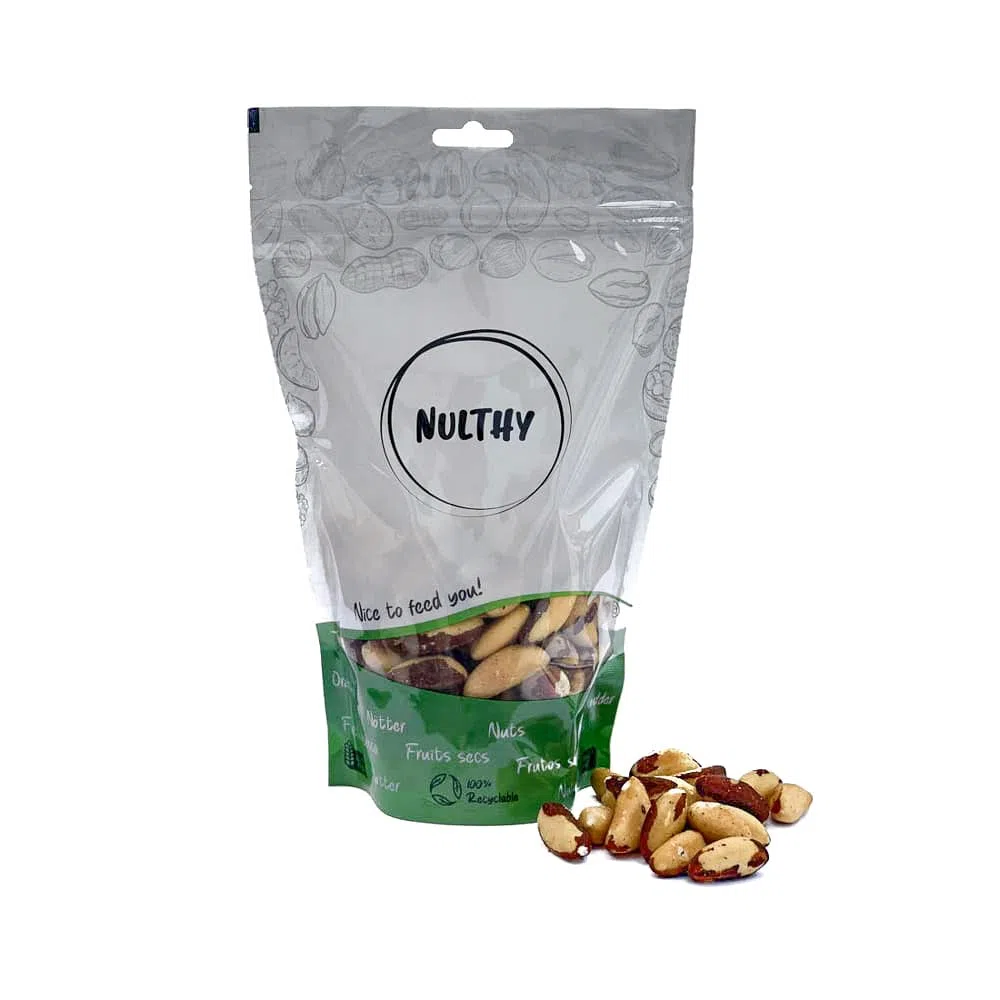 NULTHY - Noix du Brésil Bio - Noix naturelles - Produit Bio - Snack sain - Sans Gluten - Végétalien - 1 Kg