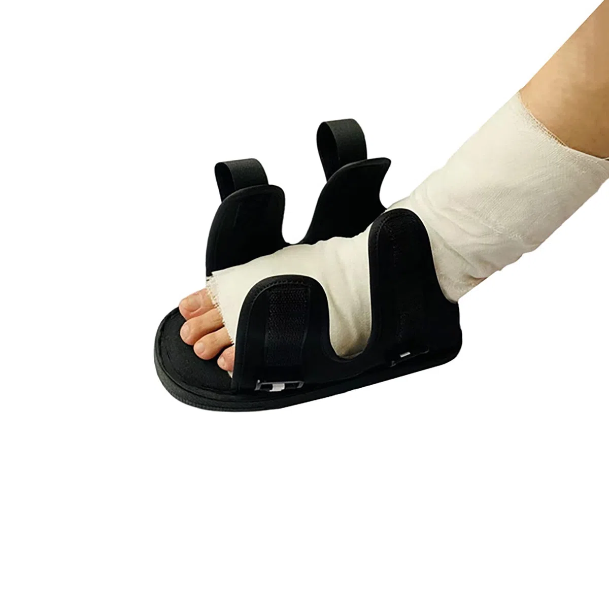 OhMill Chaussure de Plâtre Postopératoire pour Fracture du Pied Chausson Ouverture Large Orthopédique Chirurgicale Chaussure de Plâtre pour Protection de Plâtre Soutien du Pied Enfant Adult
