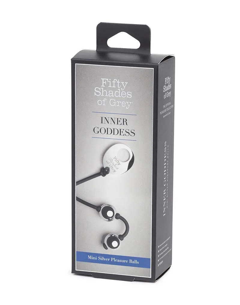 Fifty Shades of Grey Fifty Shades of Grey Inner Goddess Mini Boules de Kegel Argentées pour Tonifier - Circonférence 7 cm - 85 g