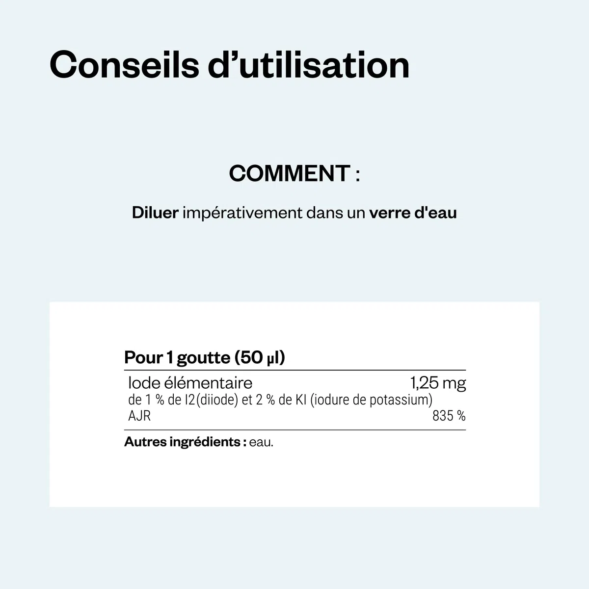 Lugol 1% - Iode en Gouttes - Soutient de la Thyroïde - Nettoie Plaies et Brûlures - Solution iodo-iodurée - 1000 gouttes - SuperSmart