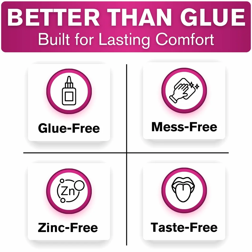 Cushion Grip - Adhésif souple pour prothèses dentaires en thermoplastique souple et pliable pour le remontage et le serrage 1 oz (28 grammes)