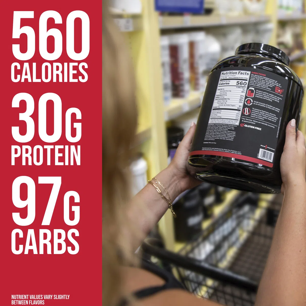 Rule1 R1 Clean Gainer (9,6lbs) Biscuits et crème - Prise de poids - Sans Créatine