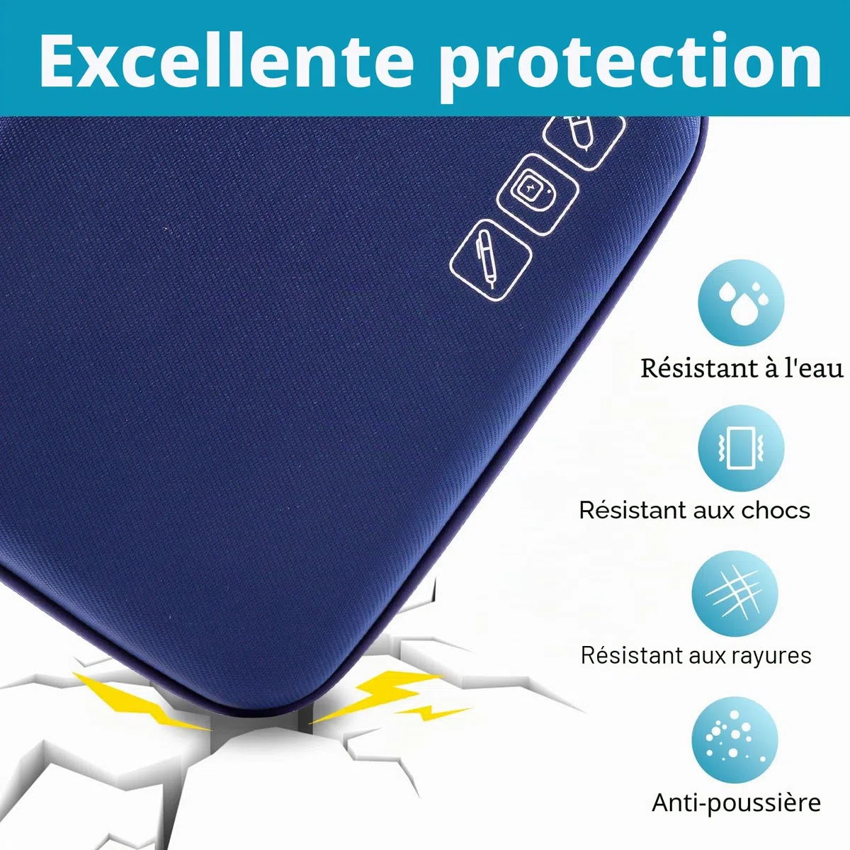 ProCase Étui Voyage de Insuline Médicament, Trousse à Insuline Diabétique Pratique, Sac Diabète de Stylos à Insuline, Seringues et Aiguilles, Coque Voyage Insuline